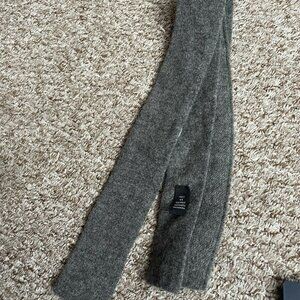 Thom Sweeney Cashmere Knitted Grey Gray Square Tie (Richard James Savile Row)